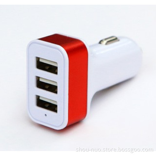 3 in 1 micro usb car adapter with 3 usb port socket,super fast phone car power adapter for ipad,multi car adapter for tablet